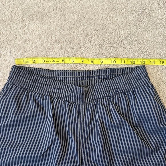 Sauvage California Swim Shorts | Blue Striped | Size S | 100% Nylon - Picture 9 of 10